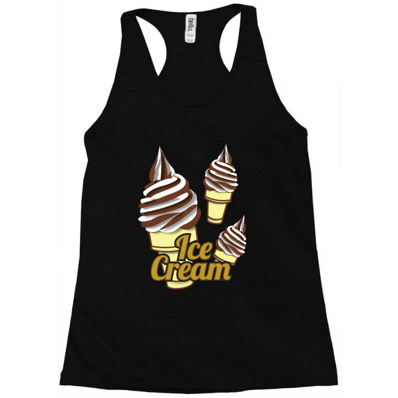 Ice Cream Chocolatte Vanilla Cone Racerback Tank by ririnai | Artistshot