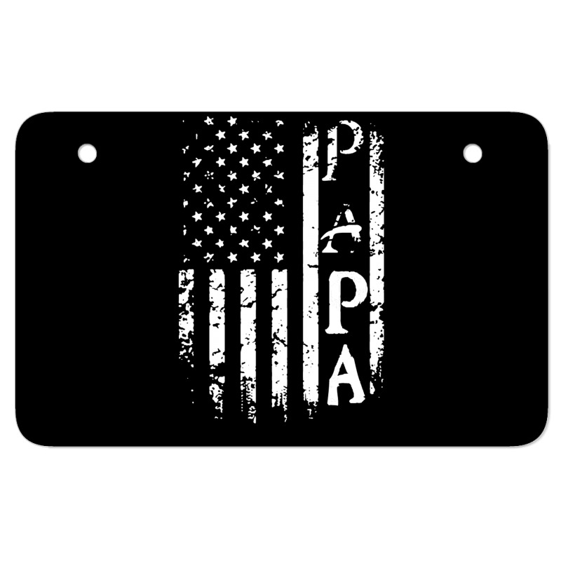 American Papa!! Atv License Plate | Artistshot