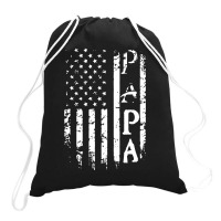 American Papa!! Drawstring Bags | Artistshot