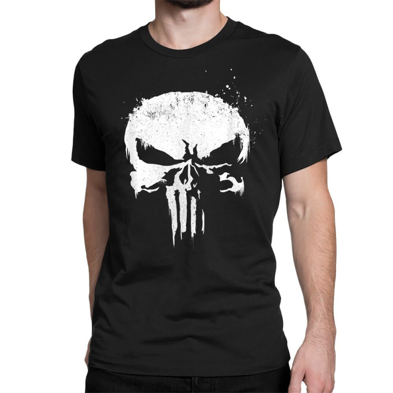 The White Skull Classic T-shirt by LeslyLindgren | Artistshot