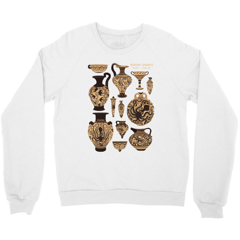 Late Minoan Ceramics Crewneck Sweatshirt by ANGELIQUENIGH | Artistshot