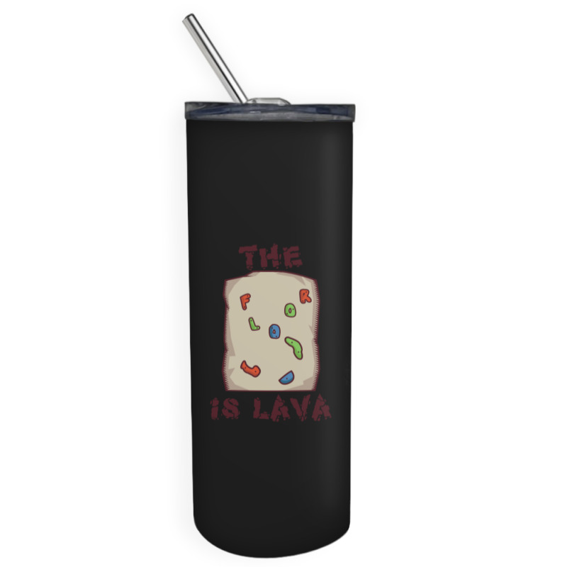 Rock Climbing Bouldering Funny Floor Is Lava Skinny Tumbler | Artistshot