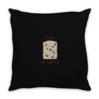 Rock Climbing Bouldering Funny Floor Is Lava Throw Pillow | Artistshot