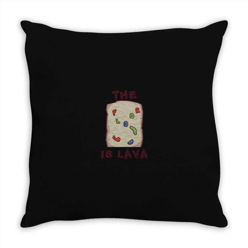 Rock Climbing Bouldering Funny Floor Is Lava Throw Pillow | Artistshot