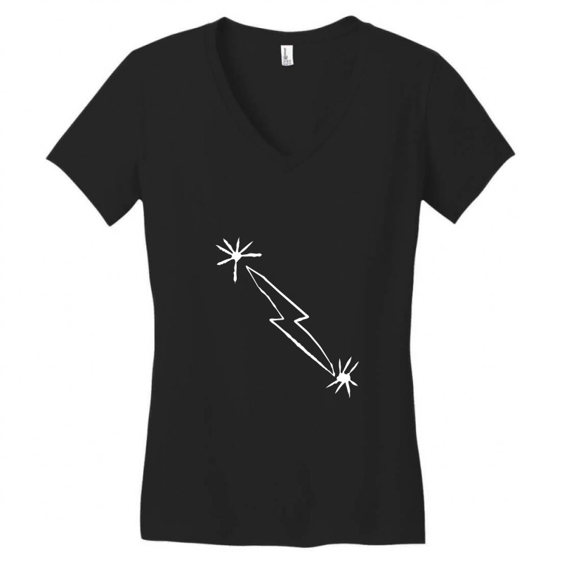 Midnight Lightning Women's V-Neck T-Shirt by AshleyWarren | Artistshot