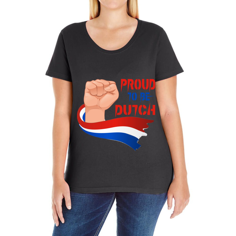 Kings Day Amsterdam Koningsdag  Holland Flag Kingsday Netherlands  Kin Ladies Curvy T-Shirt by ANGELIQUENIGH | Artistshot