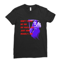 Grim Reaper Save Our Children From Pedophiles Ladies Fitted T-shirt | Artistshot