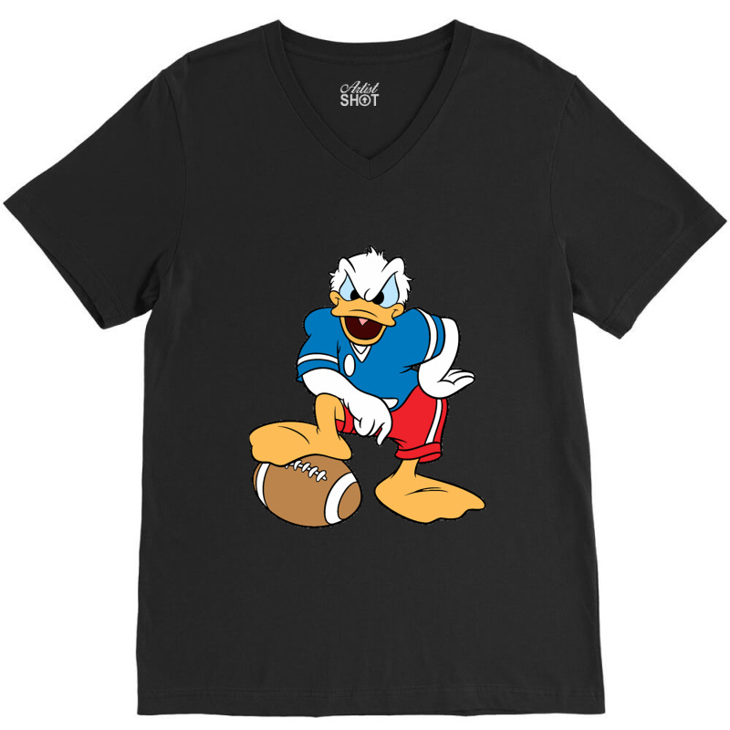 Girl Who Limited Edition Loves Donalds Just A Boy Duck Vintage Retro 1 V-Neck Tee by MaragretPolino | Artistshot