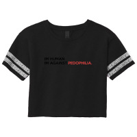 Im Human Im Against Pedophilia Scorecard Crop Tee | Artistshot