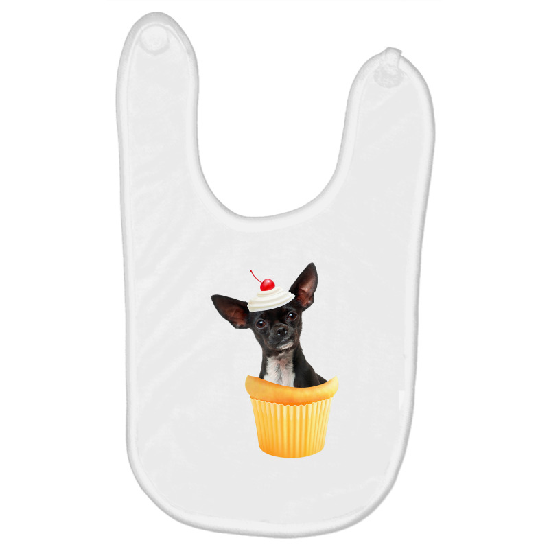 Cupcake Puppy Chihuahua Baby Bibs | Artistshot