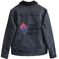 Kids Lives Matter  4 Unisex Sherpa-lined Denim Jacket | Artistshot