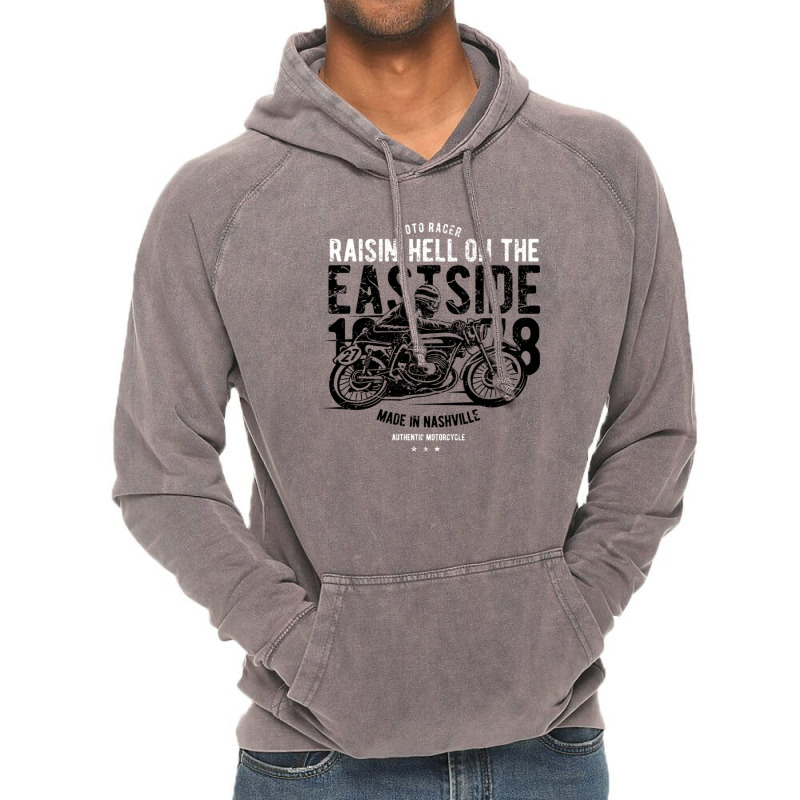 Motorcycles Nashville Raise Hell Cafe Racer  1 Vintage Hoodie | Artistshot