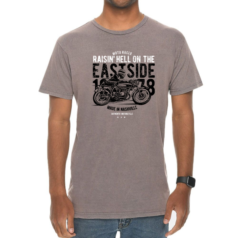 Motorcycles Nashville Raise Hell Cafe Racer  1 Vintage T-shirt | Artistshot