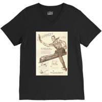 1951 Genuine Rr Ad - Hey Kiddies!  Hop On My Train! Long V-neck Tee | Artistshot