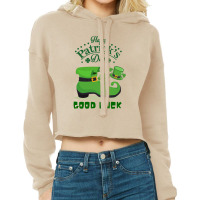 Happy St. Patrick's Day Cropped Hoodie | Artistshot