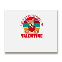 Chihuahua Valentine Will You Be My Forever Cute Valentine Metal Print Horizontal | Artistshot