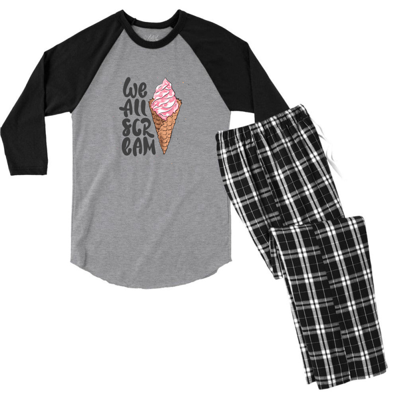 Scream Cute Horror Style Recovered Recovered Men's 3/4 Sleeve Pajama Set | Artistshot