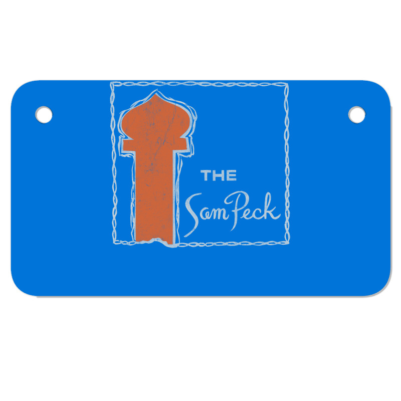 Hotel Sam Peck, Arkansas     Retro Mid Century Aesthetic Motorcycle License Plate | Artistshot