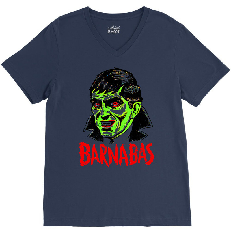 Barnabas Collins       Vintage Horror Aesthetic V-Neck Tee by hurnammoanej | Artistshot