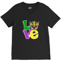 I Love Mardi Gras Chihuahua Dog Puppy Lover V-neck Tee | Artistshot