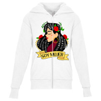 Soy Mujer Latina Fuerte Independiente Chingona Mujer Latina Youth Zipper Hoodie | Artistshot