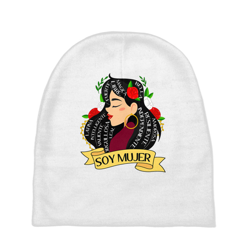 Soy Mujer Latina Fuerte Independiente Chingona Mujer Latina Baby Beanies by JamesArtists | Artistshot