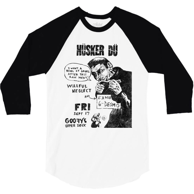 Husker Du 3/4 Sleeve Shirt | Artistshot