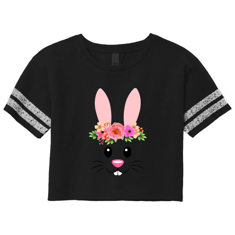 Cute Easter Bunny Face  For Girls And Toddlers Scorecard Crop Tee by AlexandraArtist | Artistshot