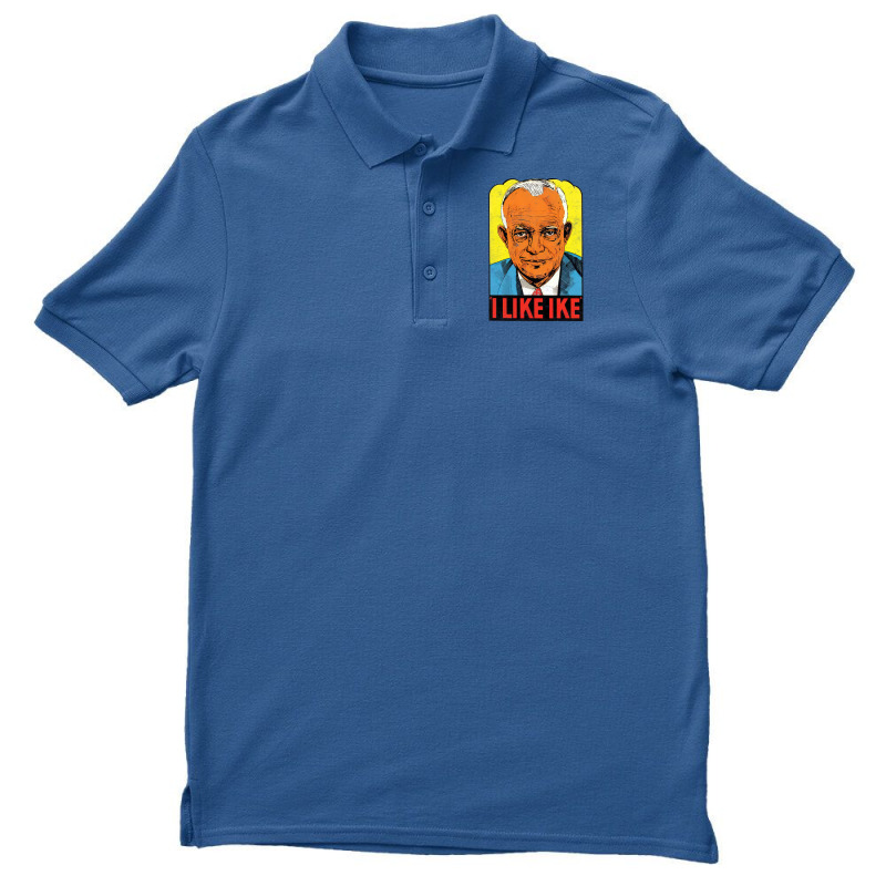 I Like Ike   Vintage Style Eisenhower Graphic Men's Polo Shirt | Artistshot