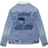 I Still Miss Jeff Buckley  ••••• Vinyl Collector Fan Design Unisex Sherpa-lined Denim Jacket | Artistshot