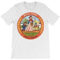 Belle Neige Camembert     Vintage Francophile Cheese Label T-shirt | Artistshot