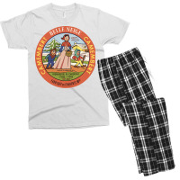 Belle Neige Camembert     Vintage Francophile Cheese Label Men's T-shirt Pajama Set | Artistshot