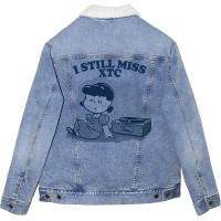 I Still Miss Xtc  ••••• Vinyl Collector Fan Design Unisex Sherpa-lined Denim Jacket | Artistshot