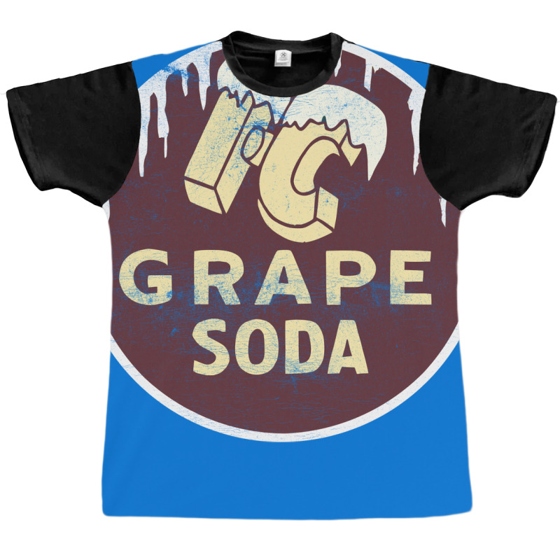 Ic Grape Soda       Vintage Faded Style Aesthetic Design Graphic T-shirt | Artistshot