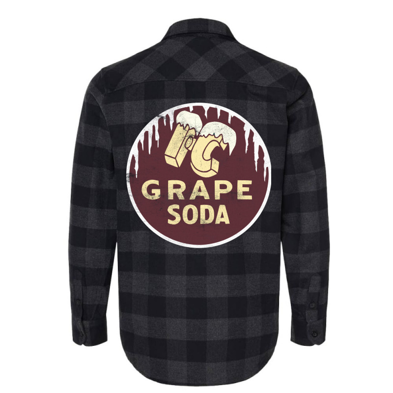 Ic Grape Soda       Vintage Faded Style Aesthetic Design Flannel Shirt | Artistshot