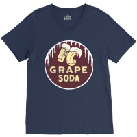 Ic Grape Soda       Vintage Faded Style Aesthetic Design V-neck Tee | Artistshot