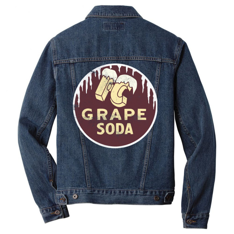 Ic Grape Soda       Vintage Faded Style Aesthetic Design Men Denim Jacket | Artistshot