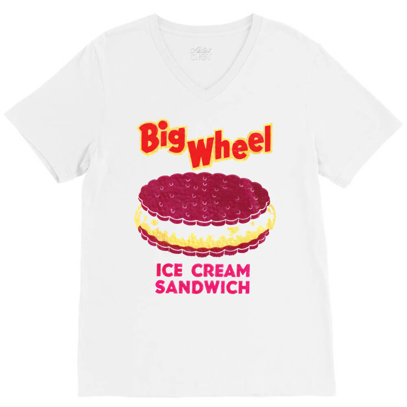 Big Wheel Ice Cream Sandwich V-neck Tee | Artistshot