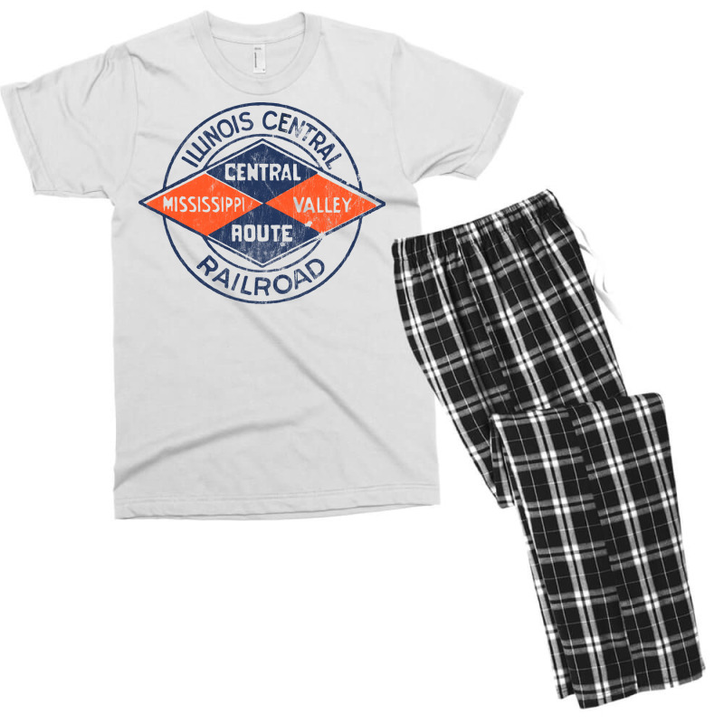 Illinois Central Railroad (1) Men's T-shirt Pajama Set | Artistshot