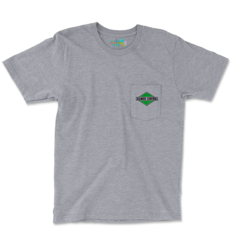 Illinois Central Railroad Pocket T-shirt | Artistshot