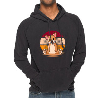 Chihuahua Dog Retro Halftone Sunset Vintage Hoodie | Artistshot