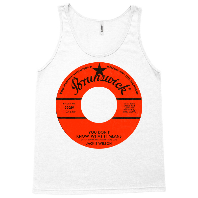 Jackie Wilson Vinyl Fan Artwork Tank Top | Artistshot