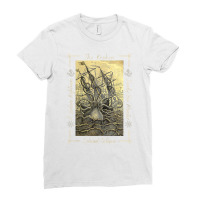 Giant Octopus Pirate Ship Vintage Kraken Sailing Squid T Shirt Ladies Fitted T-shirt | Artistshot