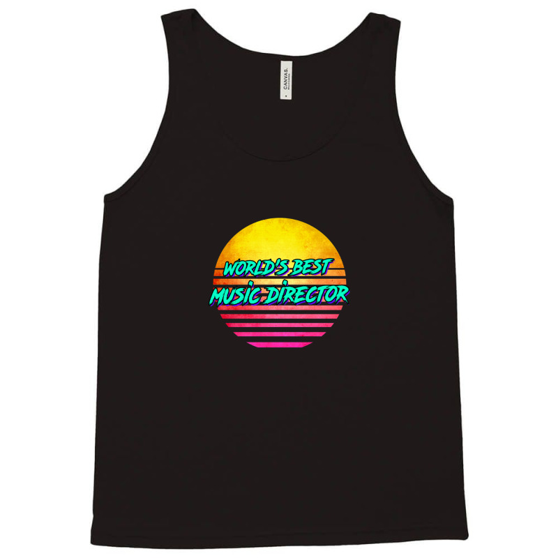 Retro 1980s Music Directing Tank Top | Artistshot