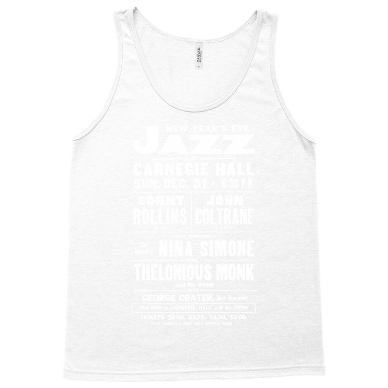 Jazz At Carnegie Hall       Vintage Jazz Poster (1) Tank Top | Artistshot