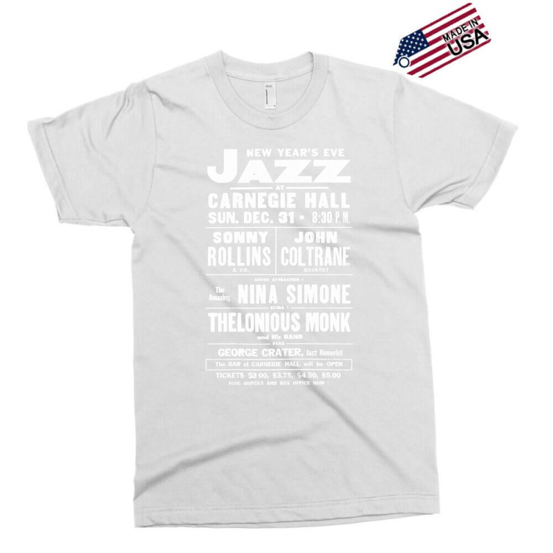 Jazz At Carnegie Hall       Vintage Jazz Poster (1) Exclusive T-shirt | Artistshot