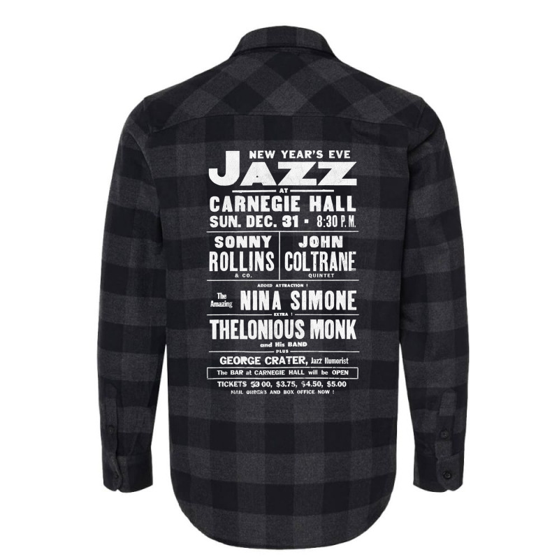 Jazz At Carnegie Hall       Vintage Jazz Poster Flannel Shirt | Artistshot