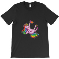 Funny Unicorn Rock Climbing Bouldering Rainbow T-shirt | Artistshot