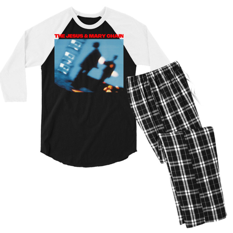 Jesus & Mary Chain Fan Design Men's 3/4 Sleeve Pajama Set | Artistshot