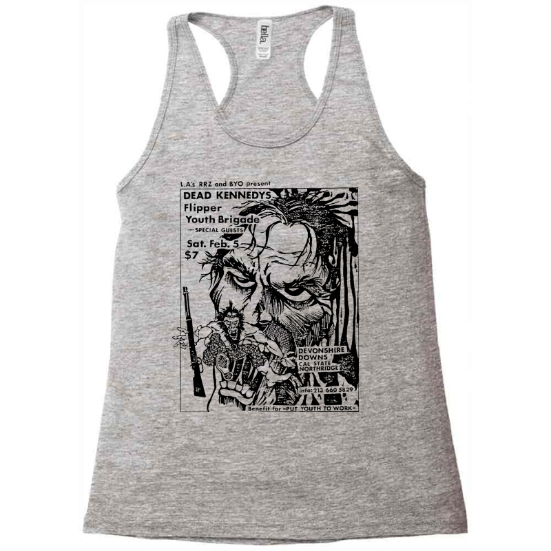 Dead Kennedys Vintage Gig Poster Racerback Tank by tiikakefn | Artistshot